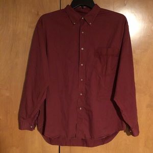 Red Eddie Bauer button-down
